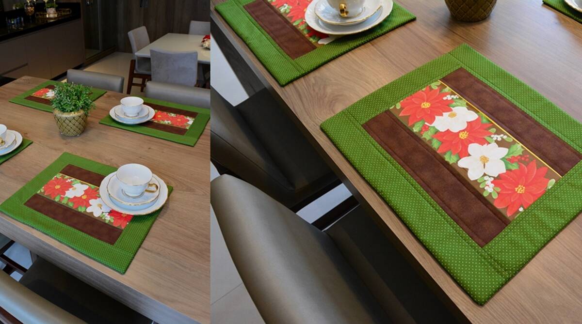 Jogo Americano de Patchwork: Decore sua Casa para Eventos!