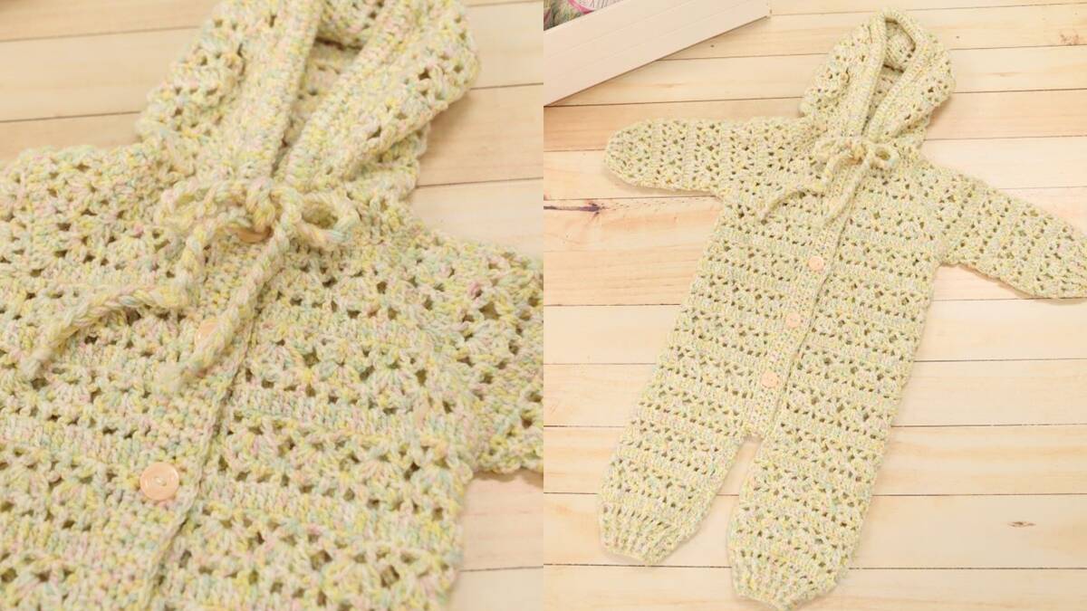 Macacão em Crochê para Bebê: Dê essa Fofura de Presente!