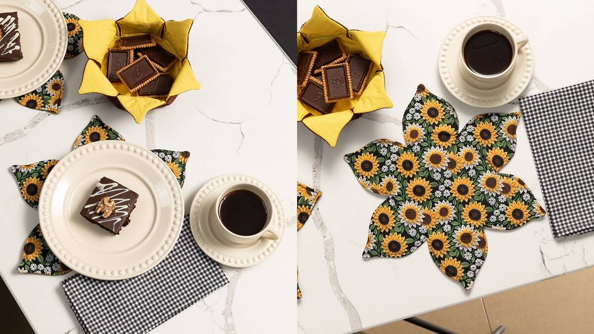 Mesa Posta em Patchwork de Girassóis: Guia Completo!