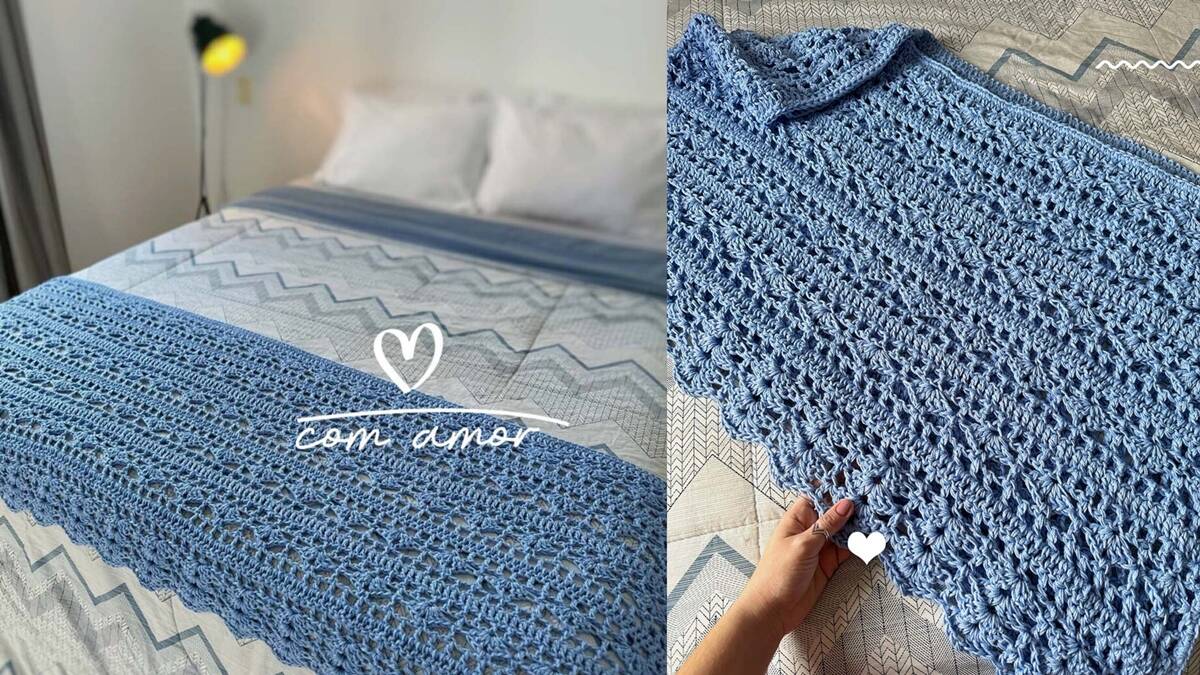 Peseira de Crochê Oceano: Linda Decoração Atemporal!