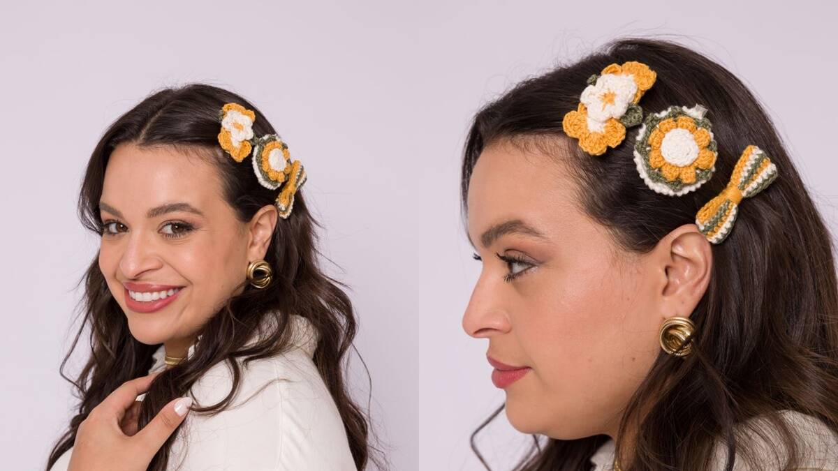 Presilhas de Cabelo em Crochê: Um Toque Fofo no Seu Look!