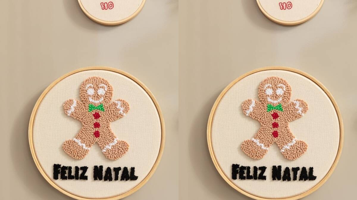 Punch Needle do Biscoito Natalino: Um Projeto Simples!