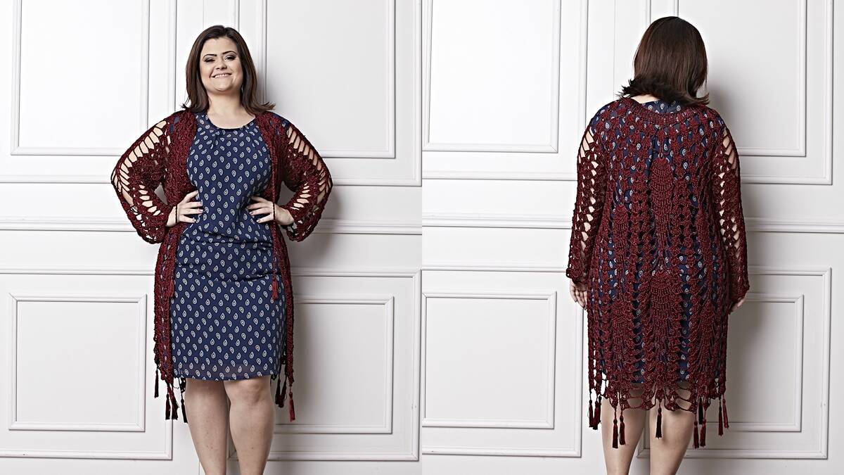 Quimono em Crochê Encanto: O Toque Final para Seu Look!