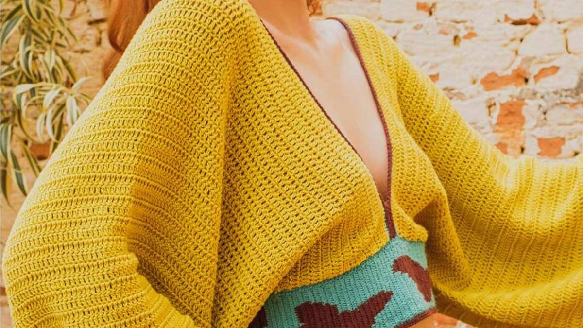 Cropped de Crochê Borboleta: Um Modelo Único e Elegante!