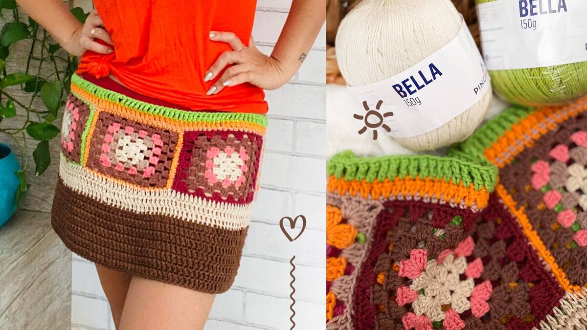 Saia de Crochê: Uma Peça Linda, Elegante e Fácil de Fazer!