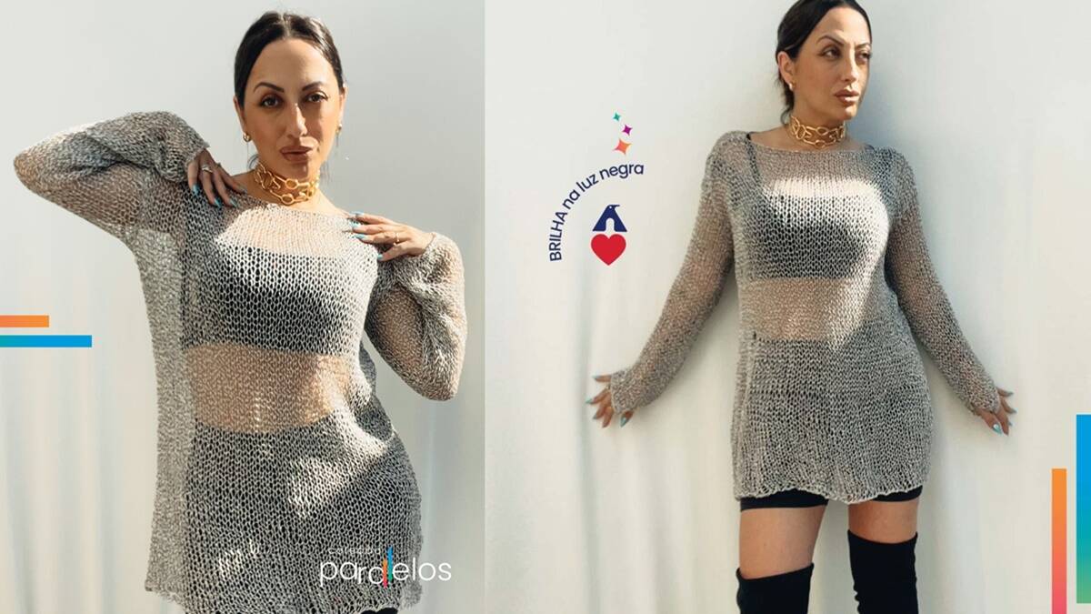 Suéter de Tricô Maxi: Um Modelo Único e Charmoso!
