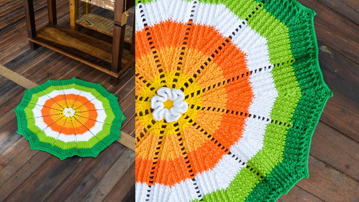 Tapete de Crochê Alegria: A Peça que Transforma o Ambiente!