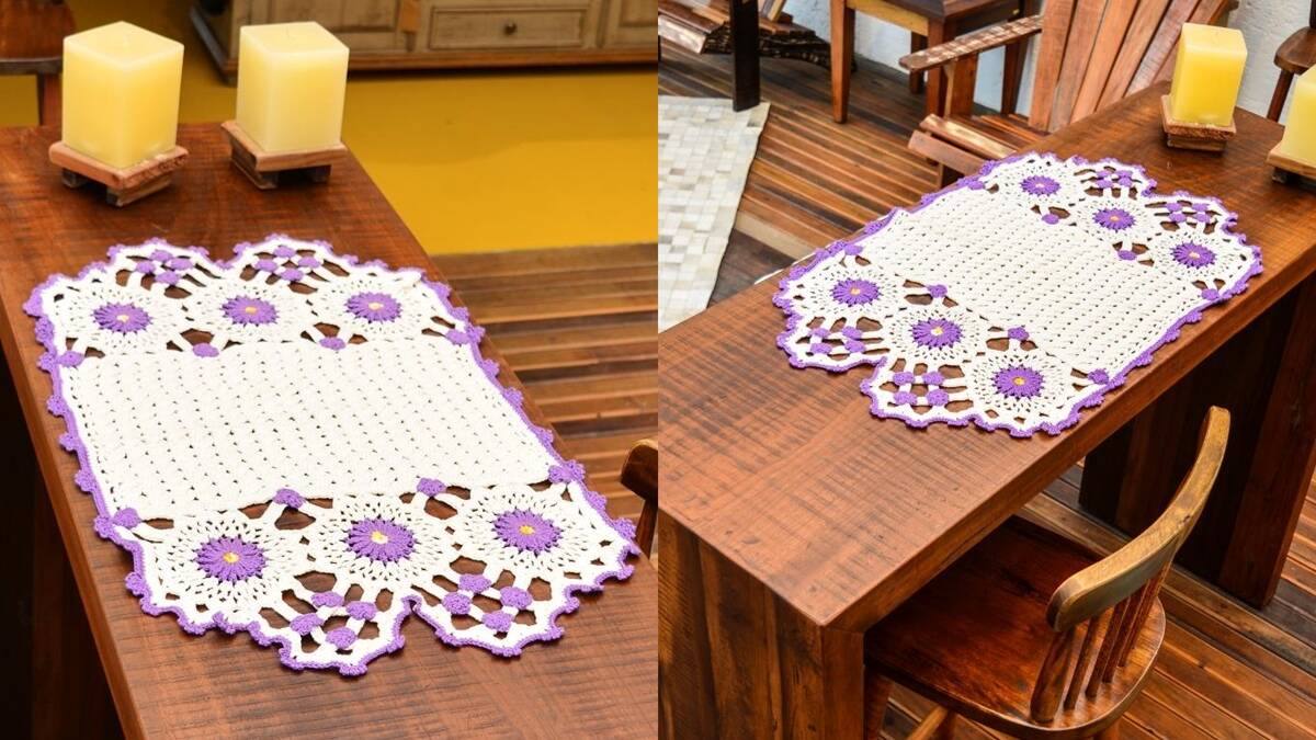 Toalha de Crochê Charme: Decore Sua Mesa com essa Peça!