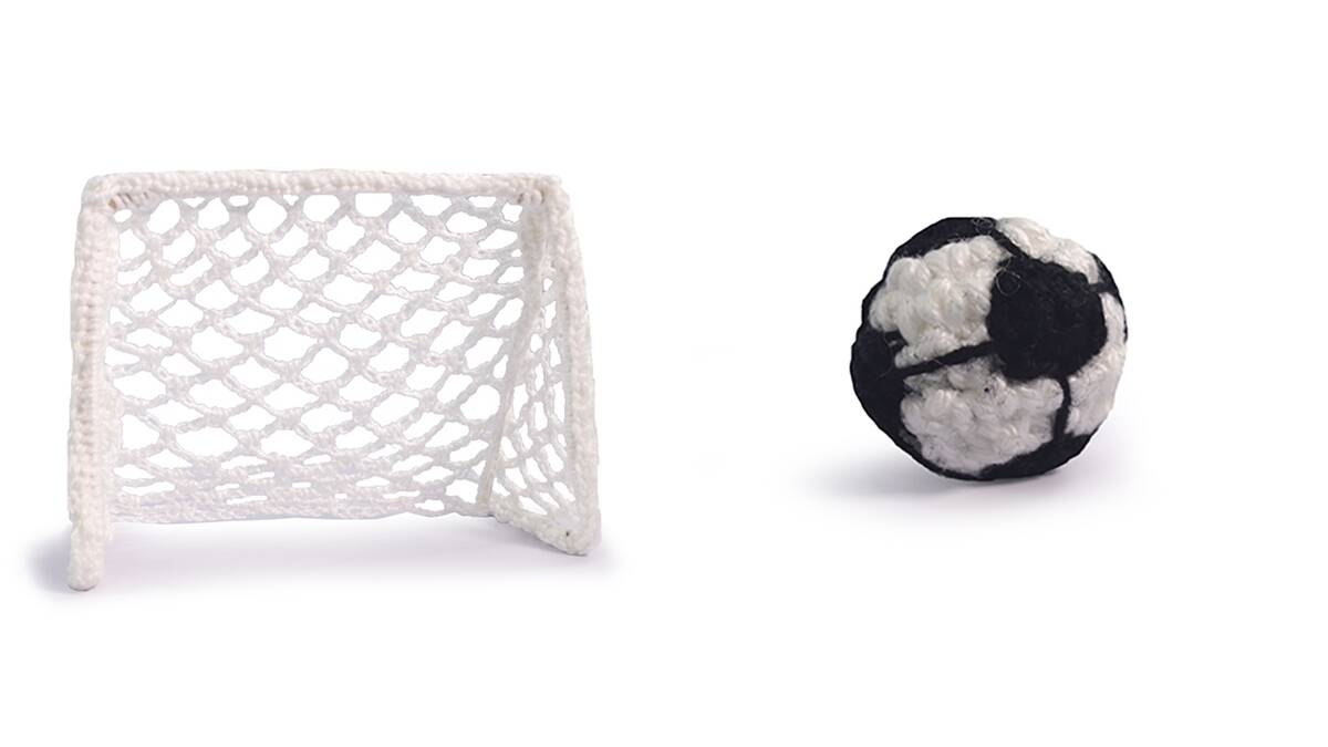 Trave e Bola em Amigurumi: A Magia do Futebol em Suas Mãos!