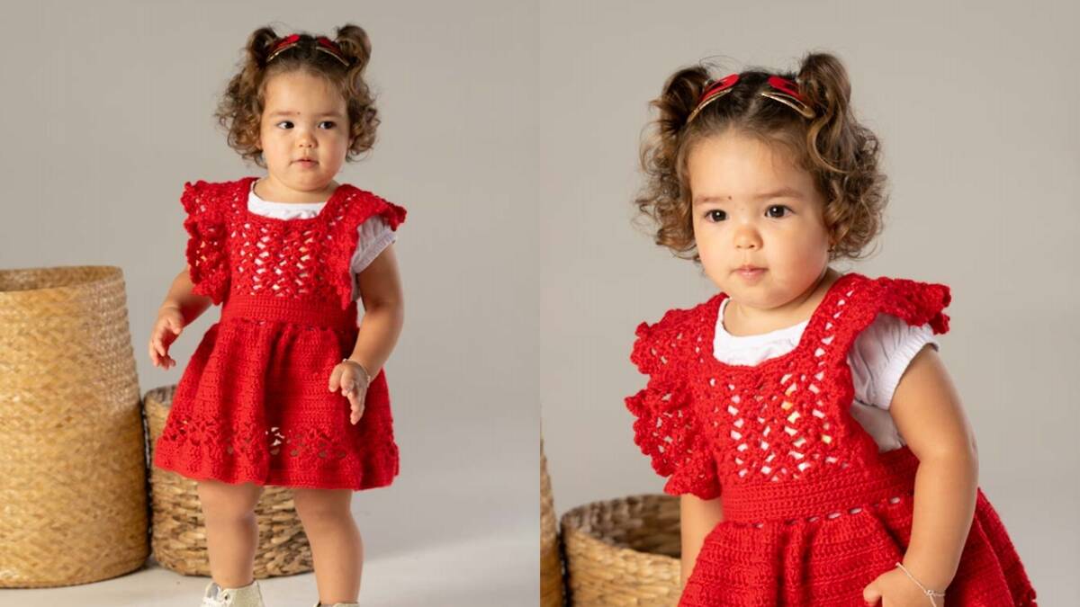 Vestido Infantil de Crochê: Vista Ela com essa Fofura!