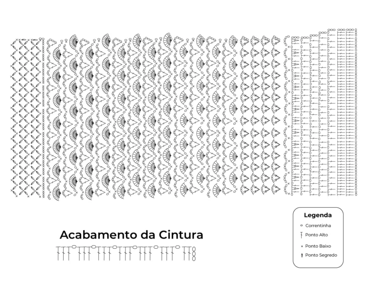 saia de crochê