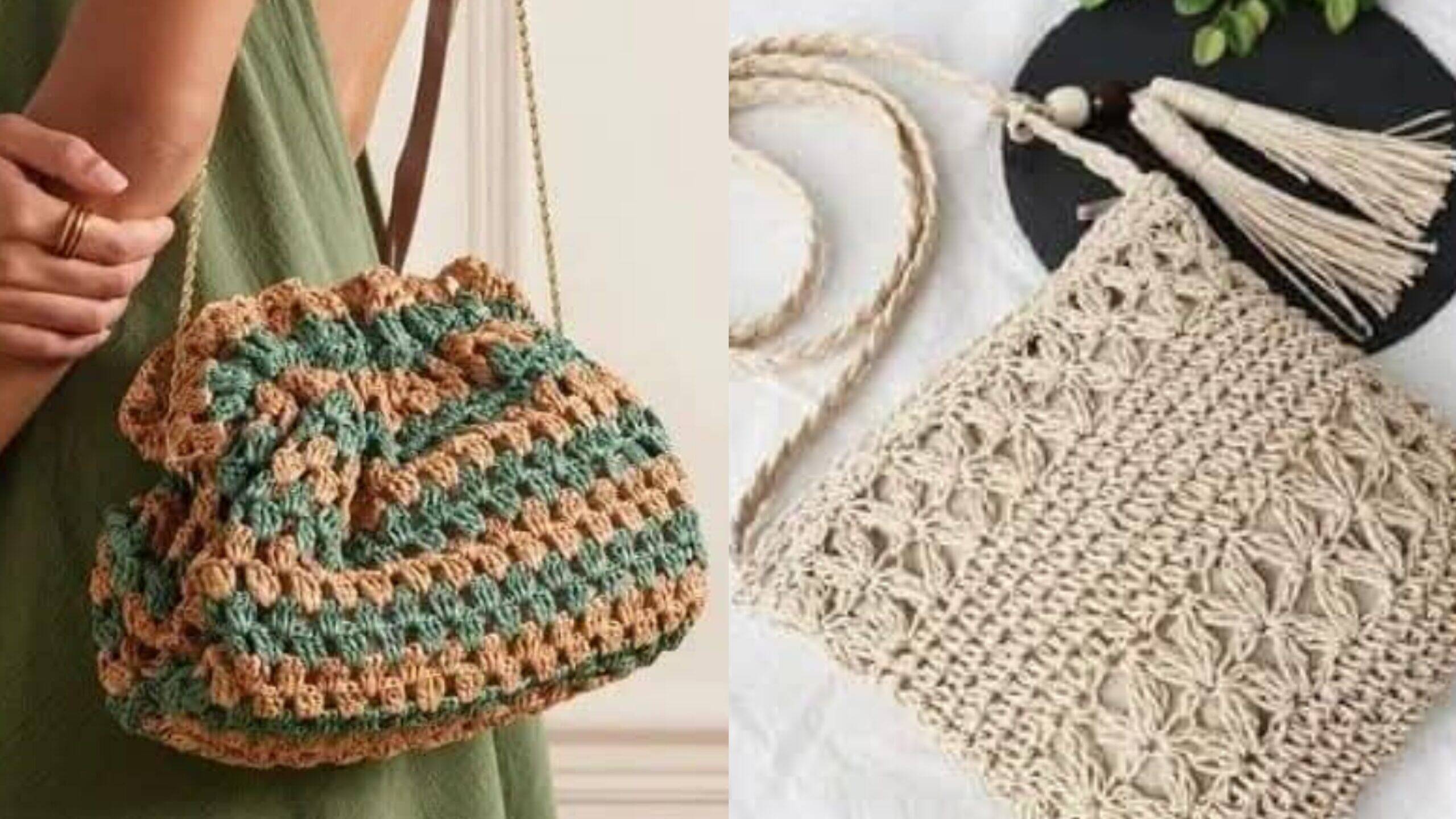 Crochê para Iniciantes: Como Fazer Bolsinhas de Crochê Simples e Fáceis