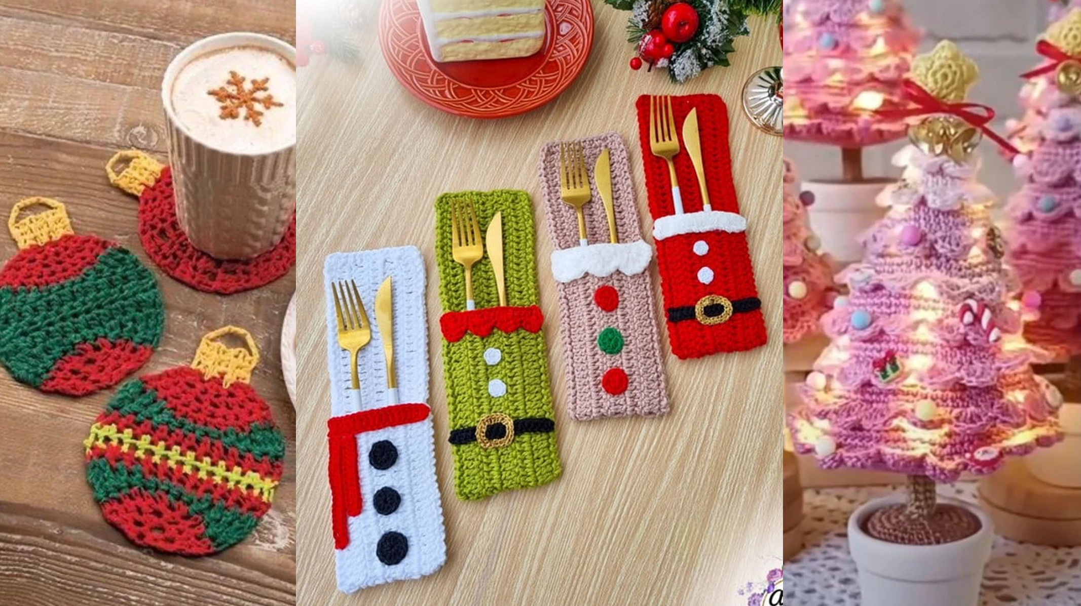 Ideias de Decoração de Natal em Crochê Criativo para Encantar Seus Clientes e Convidados
