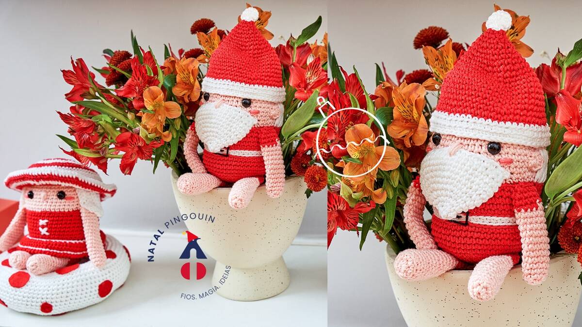 Amigurumi de Natal: Faça o Papai e Mamãe Noel Praianos!