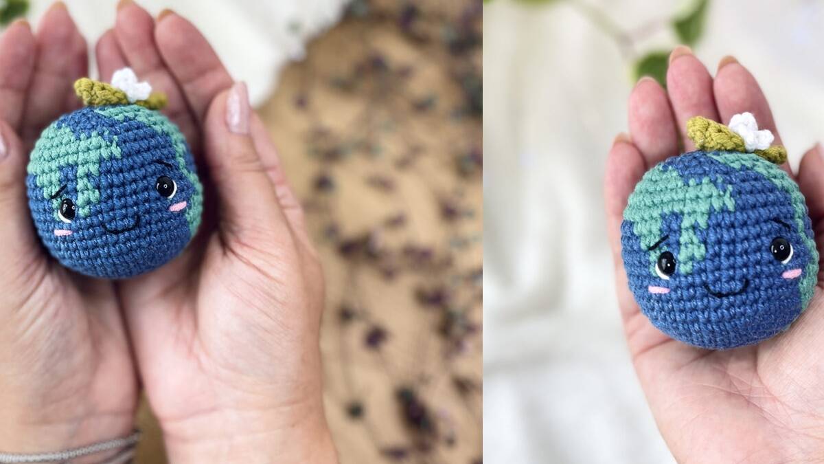 Amigurumi do Planeta Terra: Um Toque Criativo para Sua Coleção!