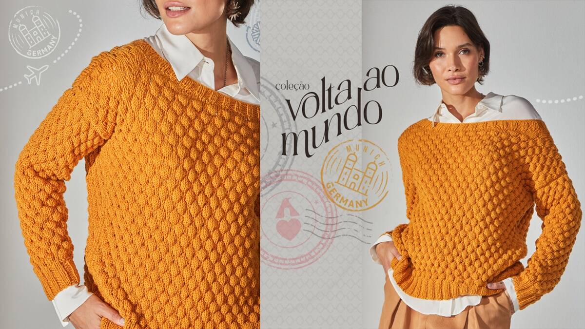 Blusa de Tricô Munique: Um Toque de Charme e Conforto!