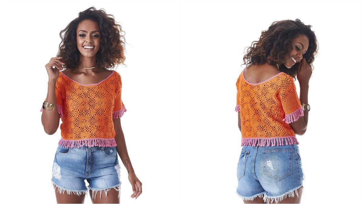 Blusa de Crochê com Motivos: Aprenda a Fazer a Sua Linda Blusa!