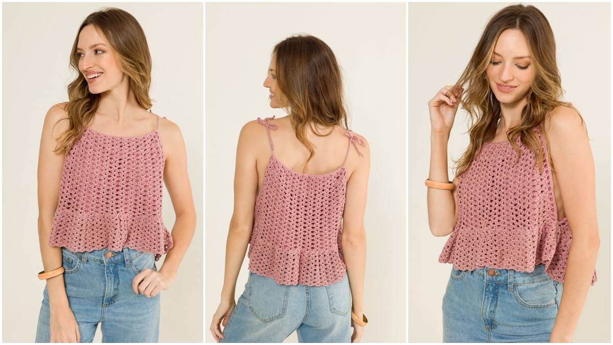 Blusa de Crochê Framboesa: Guia Completo para Iniciantes!