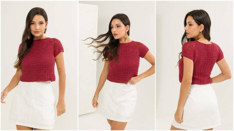 blusa de crochê