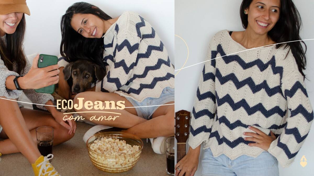 Blusa de Tricô Chevron: Uma Peça Incrível para o Guarda-Roupa!