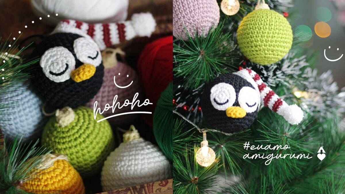 Bolinhas de Natal em Amigurumi: Crochê na Sua Árvore de Natal!