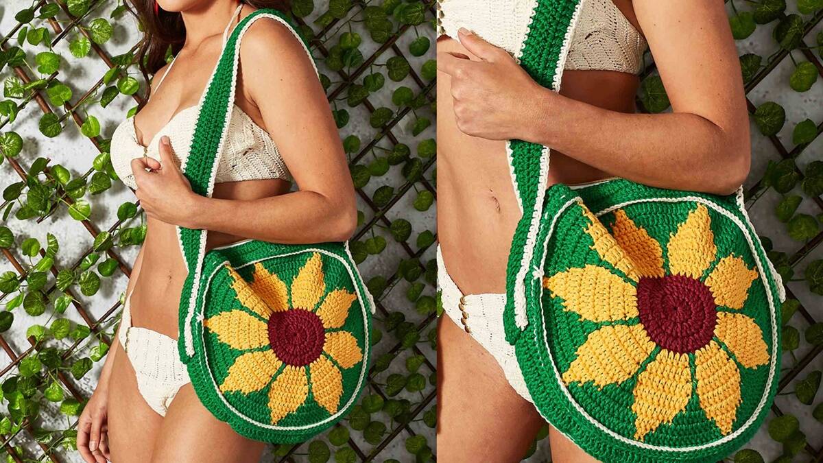 Bolsa de Crochê Girassol: A Peça Perfeita para o Verão!