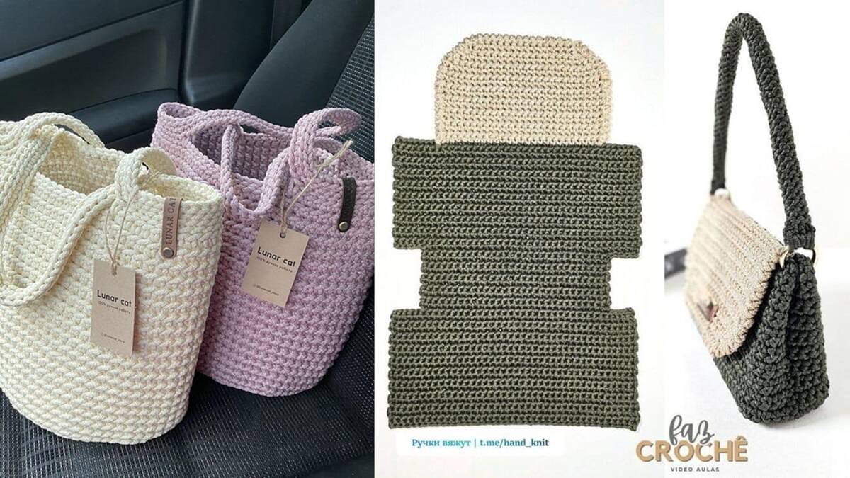 Bolsas de Crochê Moderno: As Peças que Estão na Moda!