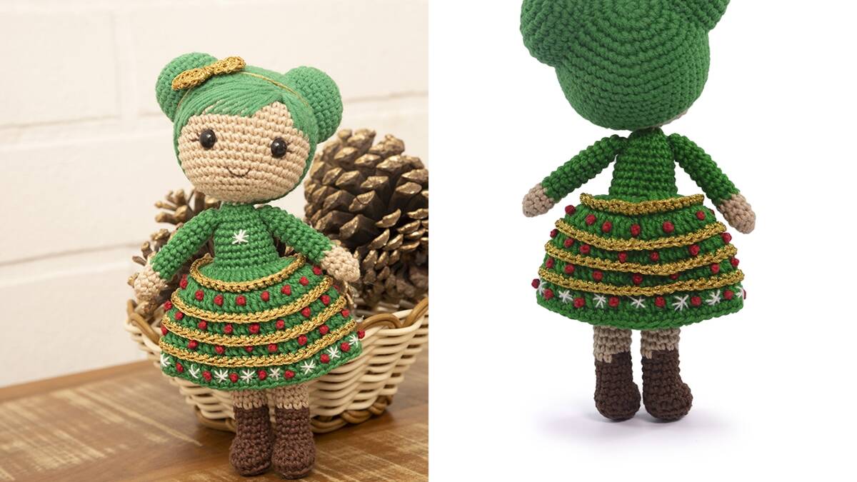 Boneca Natalina em Amigurumi: Aprenda a Fazer Essa Fofura!