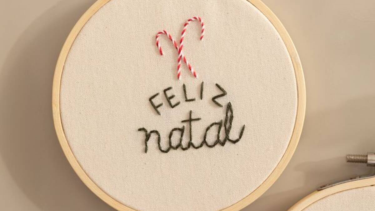Bordado Livre – Feliz Natal: Guia Completo com Passo a Passo!