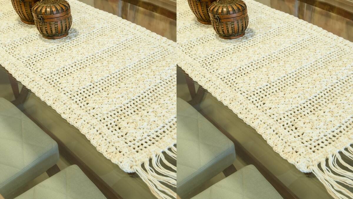 Caminho de Mesa em Crochê: Uma Peça que Conta Tradição!