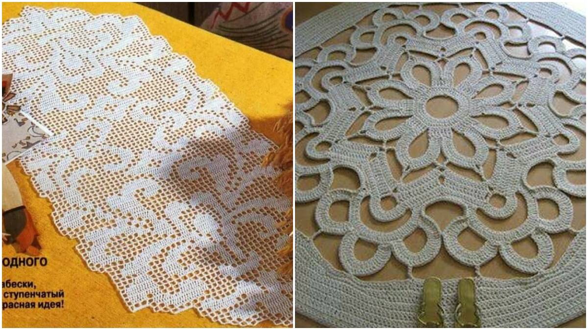 Caminhos de Mesa em Crochê de Luxo com Padrões Grátis!