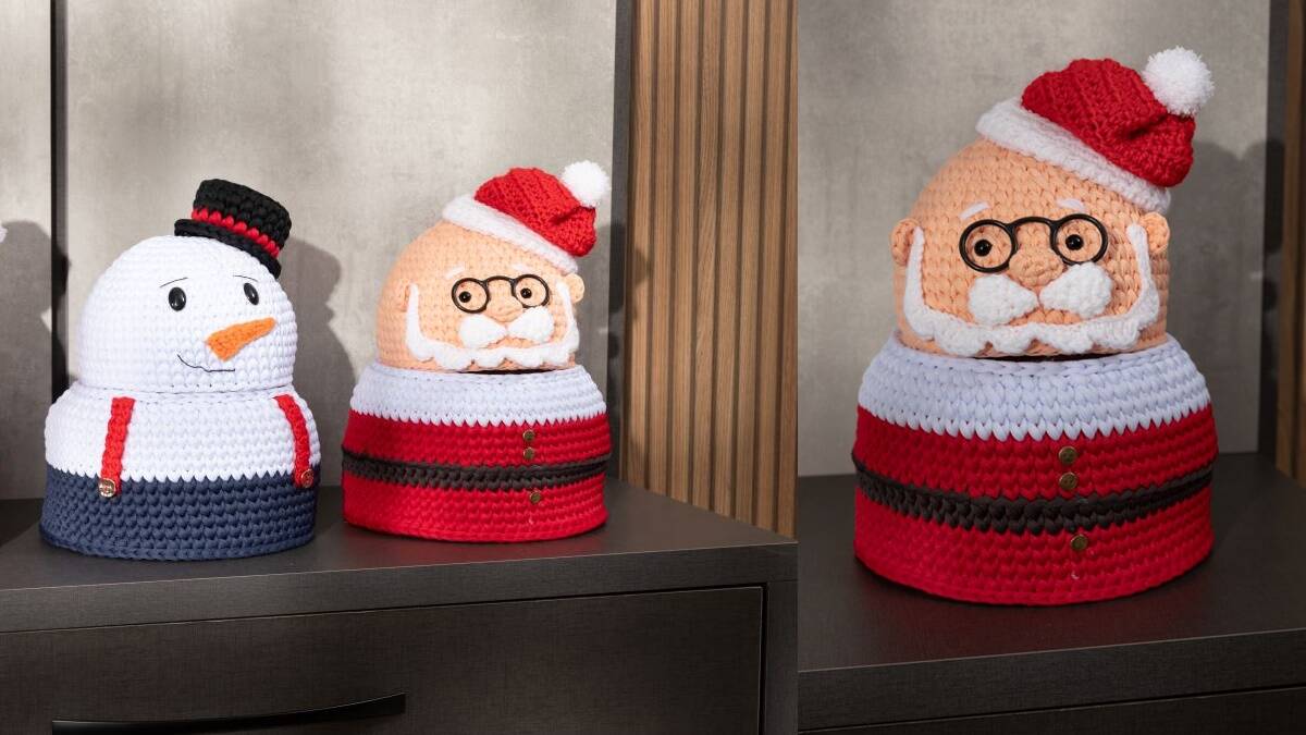 Cesto de Crochê Natalino: Decore com Essa Linda Peça!