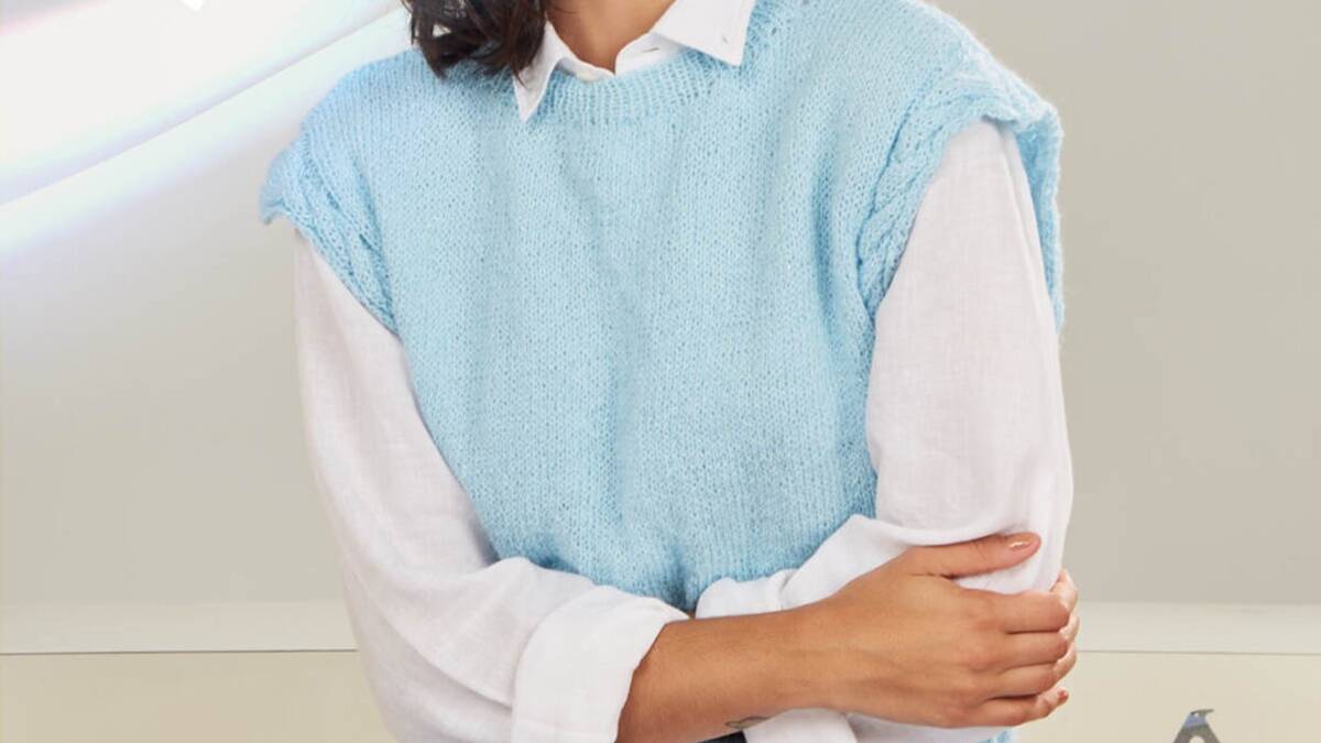 Colete de Tricô Lavanda: Estilo e Conforto em Cada Ponto!