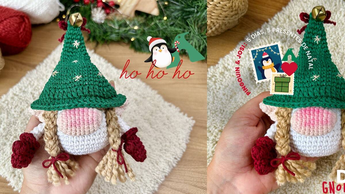 Amigurumi do Gnomo de Crochê: O Projeto de Natal Perfeito!