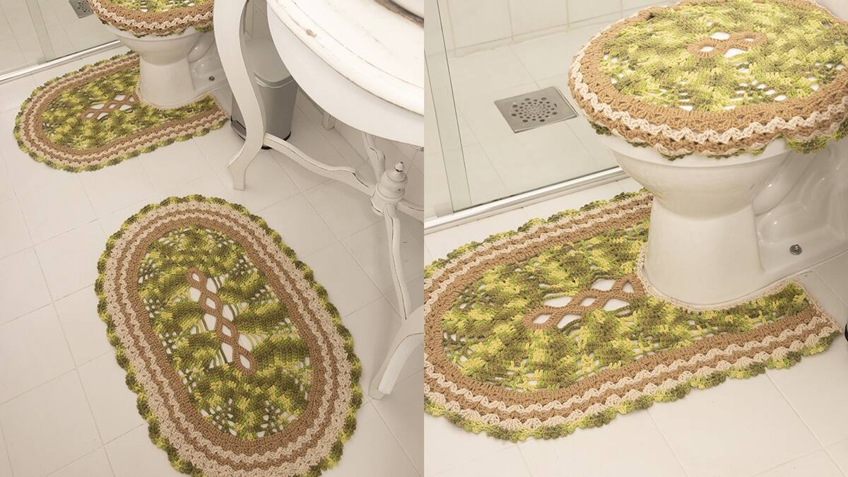 Jogo de Banheiro em Crochê: Conforto e Beleza para o Banheiro!