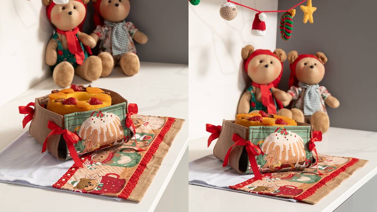 Kit de Cozinha em Patchwork: Um Lindo Projeto Natalino!