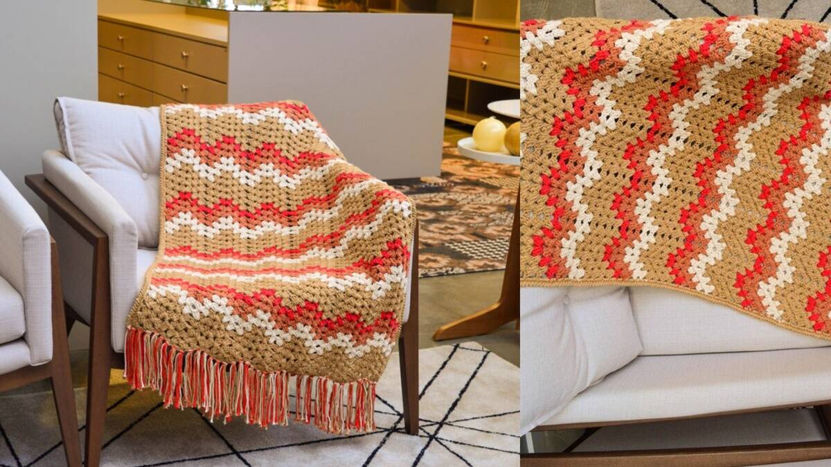 Manta de Crochê Chevron: Guia Completo com Passo a Passo!