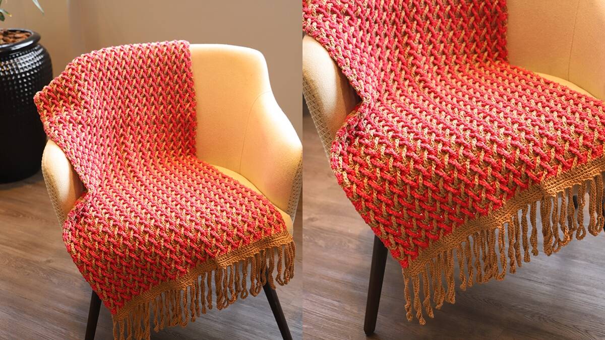 Manta de Crochê Tulipa: Aconchego e Beleza Nesse Lindo Modelo!