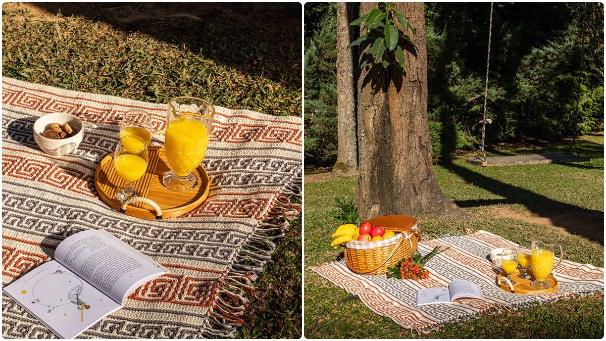 Manta de Crochê Florescer: A Peça Perfeita para um Picnic!
