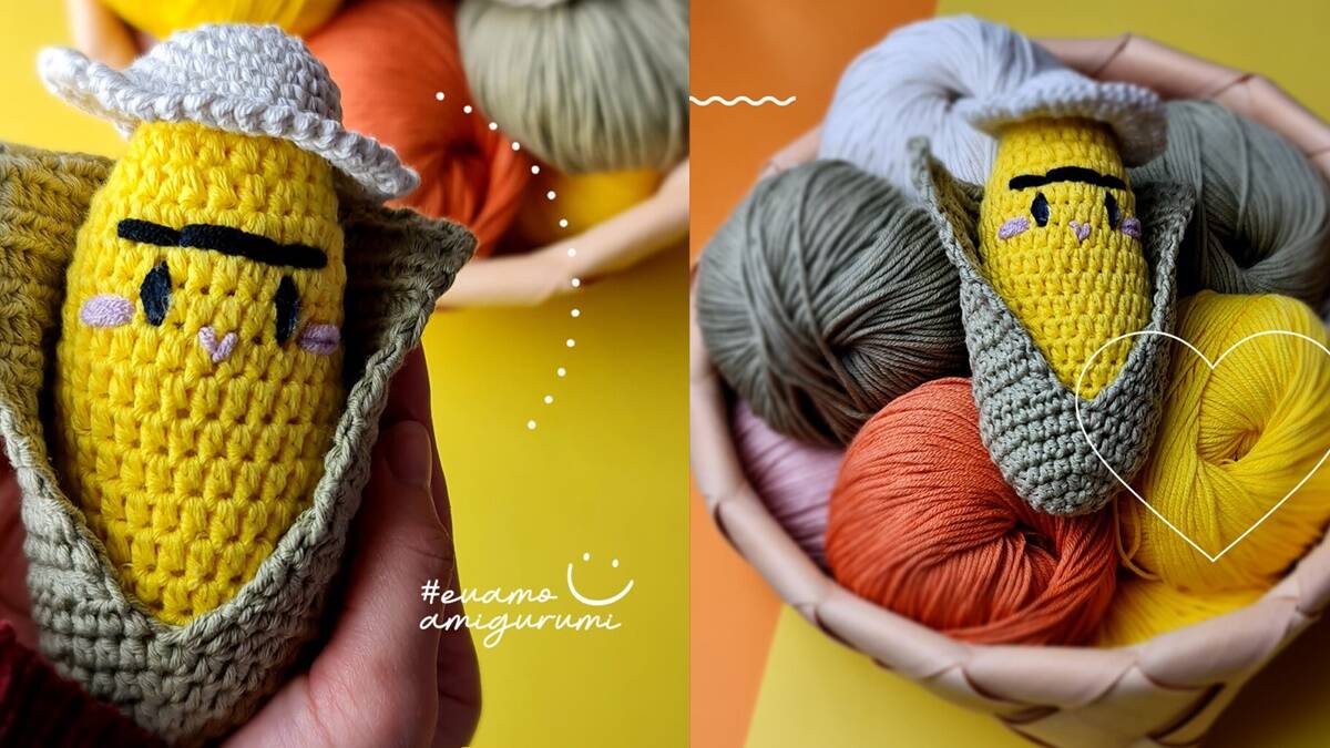 Amigurumi do Milho: Um Projeto Divertido e Diferente em Crochê!