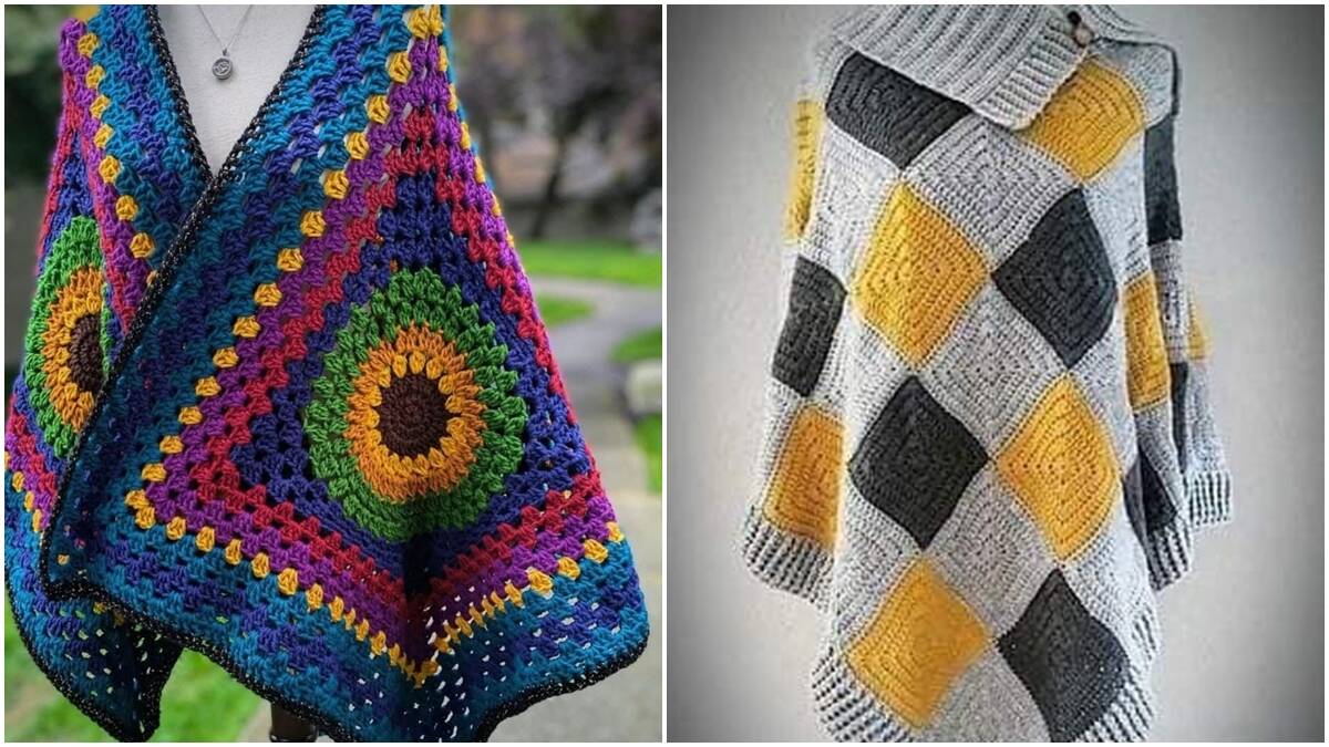 Crie os Mais Lindos Ponchos de Crochê: Uma Peça Atemporal e Charmosa!