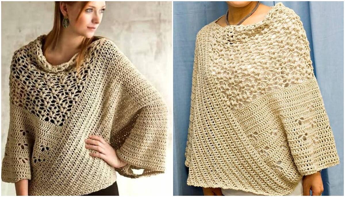 Ponchos de Crochê com Gráficos: Peças Elegantes e Charmosas!