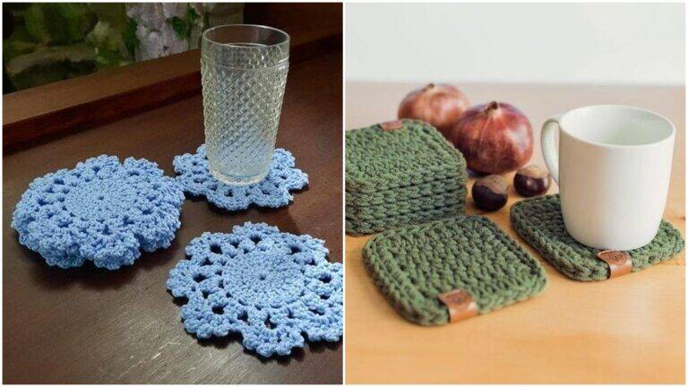 Crie Lindos Porta Copos de Crochê com Gráficos para Iniciantes!