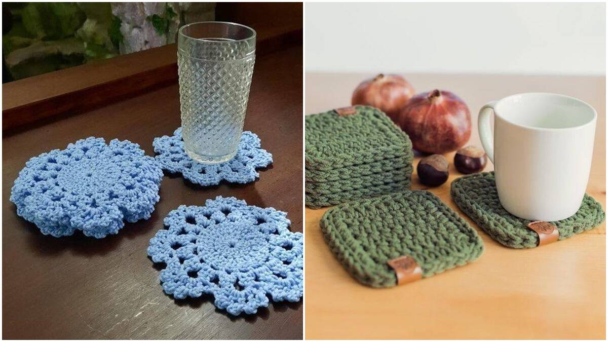 Crie Lindos Porta Copos de Crochê com Gráficos para Iniciantes!