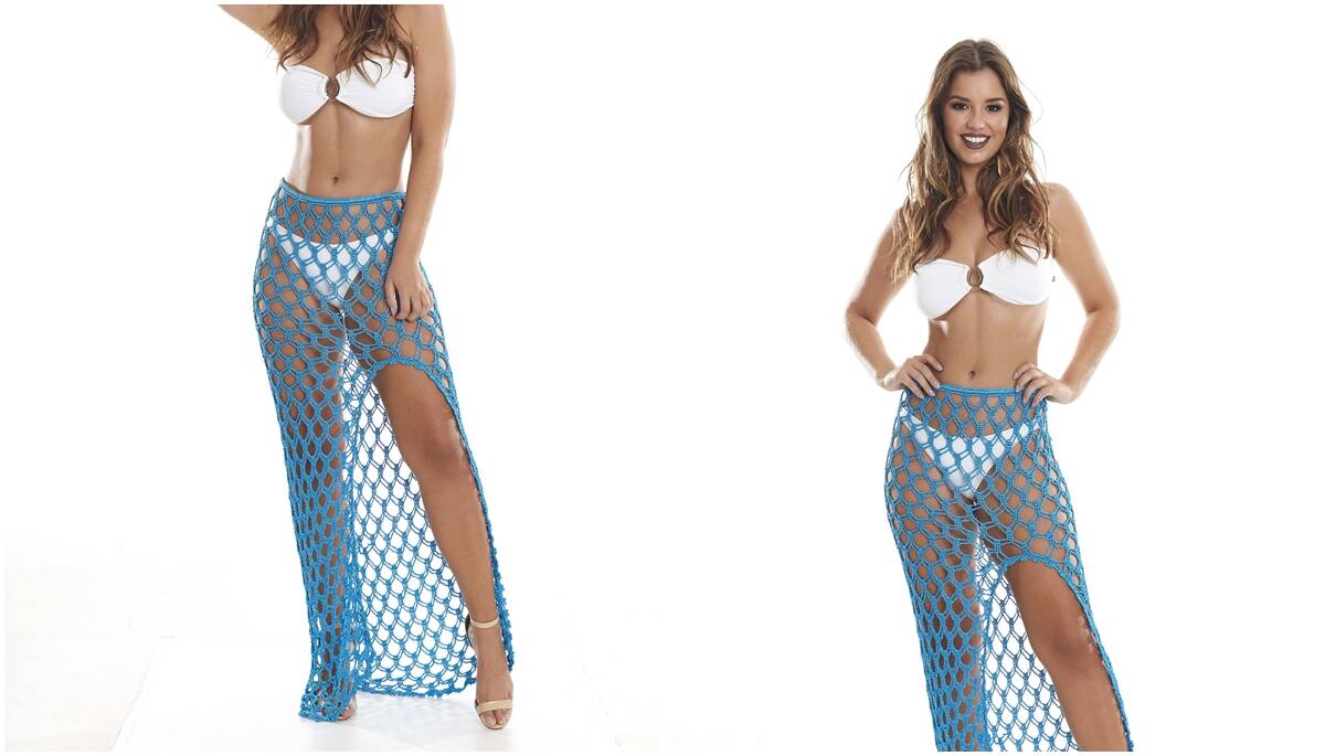 Saída de Praia em Crochê Turquesa: Peça Linda para o Verão!