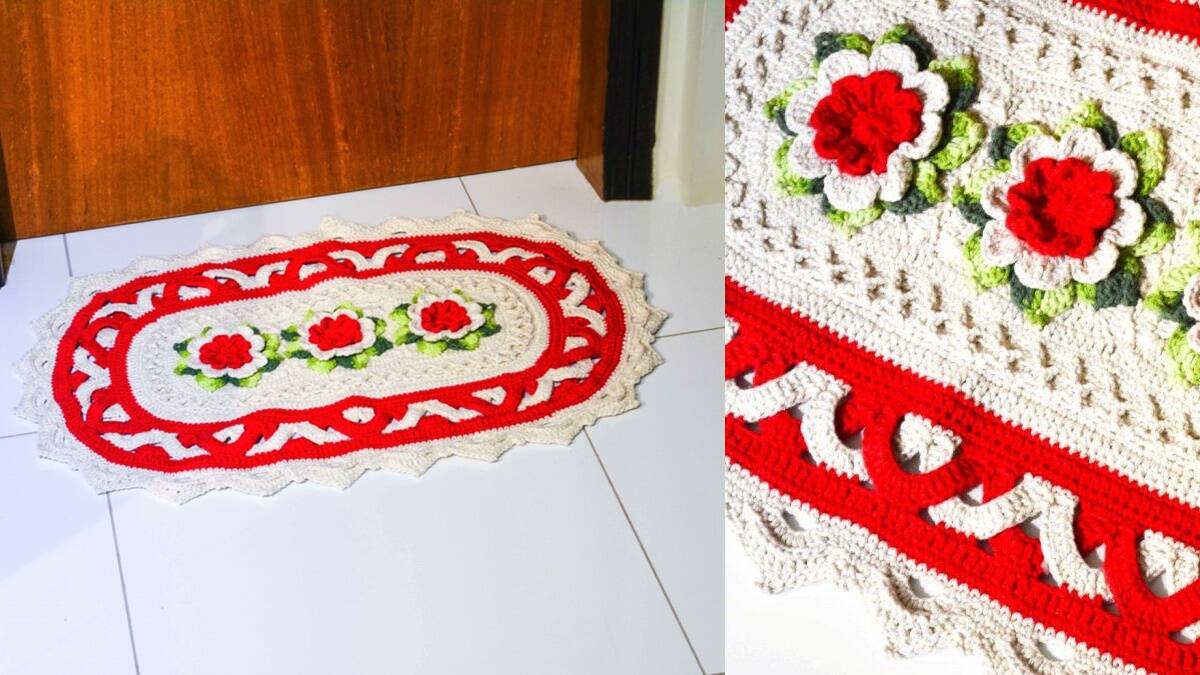 Tapete de Crochê Tranças Natalinas: Aprenda a Fazer o Seu!