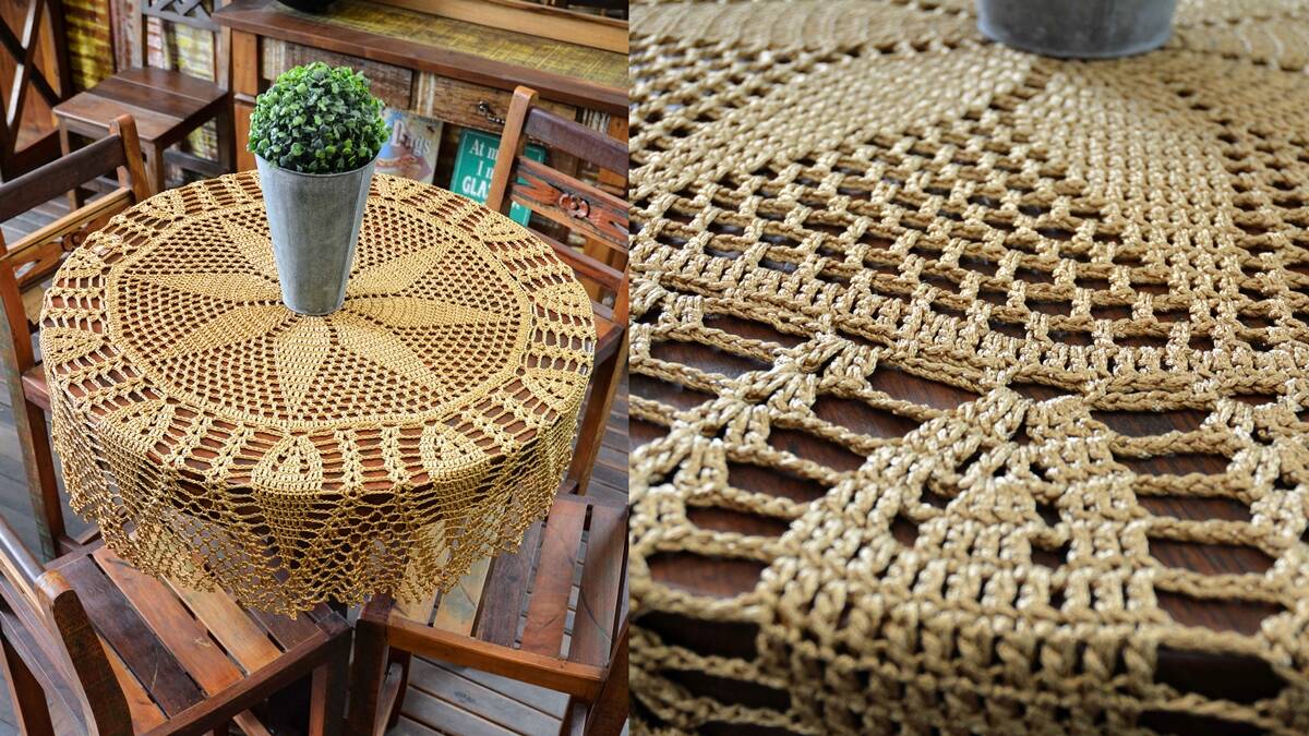 Toalha de Mesa em Crochê: Um Peça Que Chama Atenção!