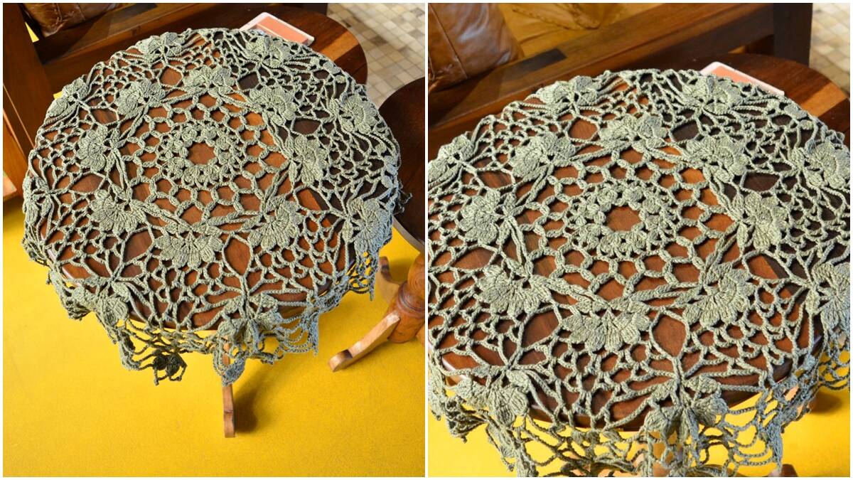 Toalha de Mesa em Crochê Musgo: Peça Especial e Elegante!
