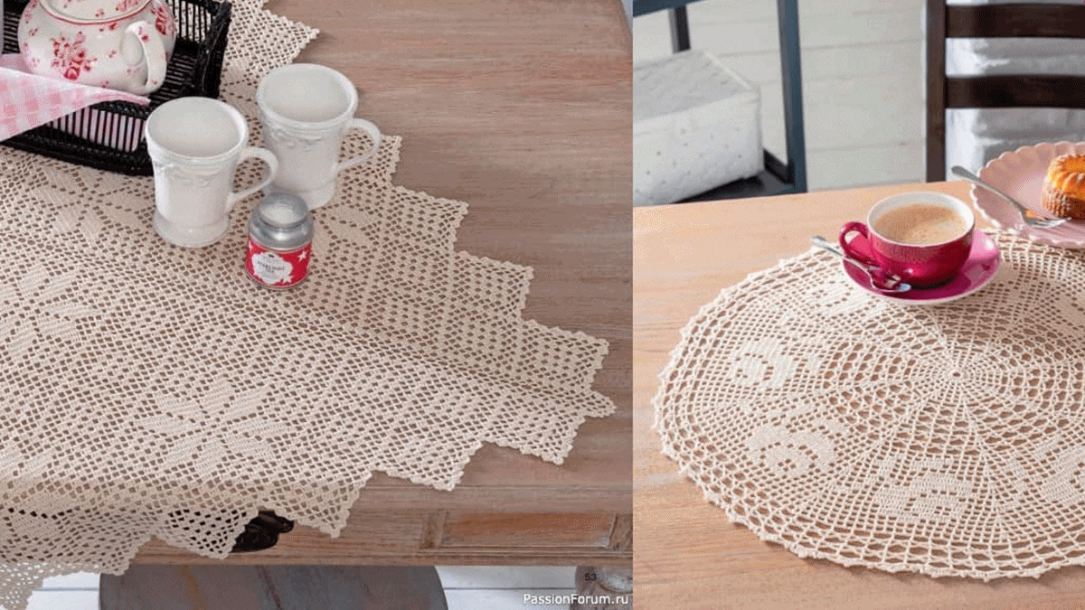 25 Toalhinhas de Crochê e Caminhos de Mesa Para Você Criar!
