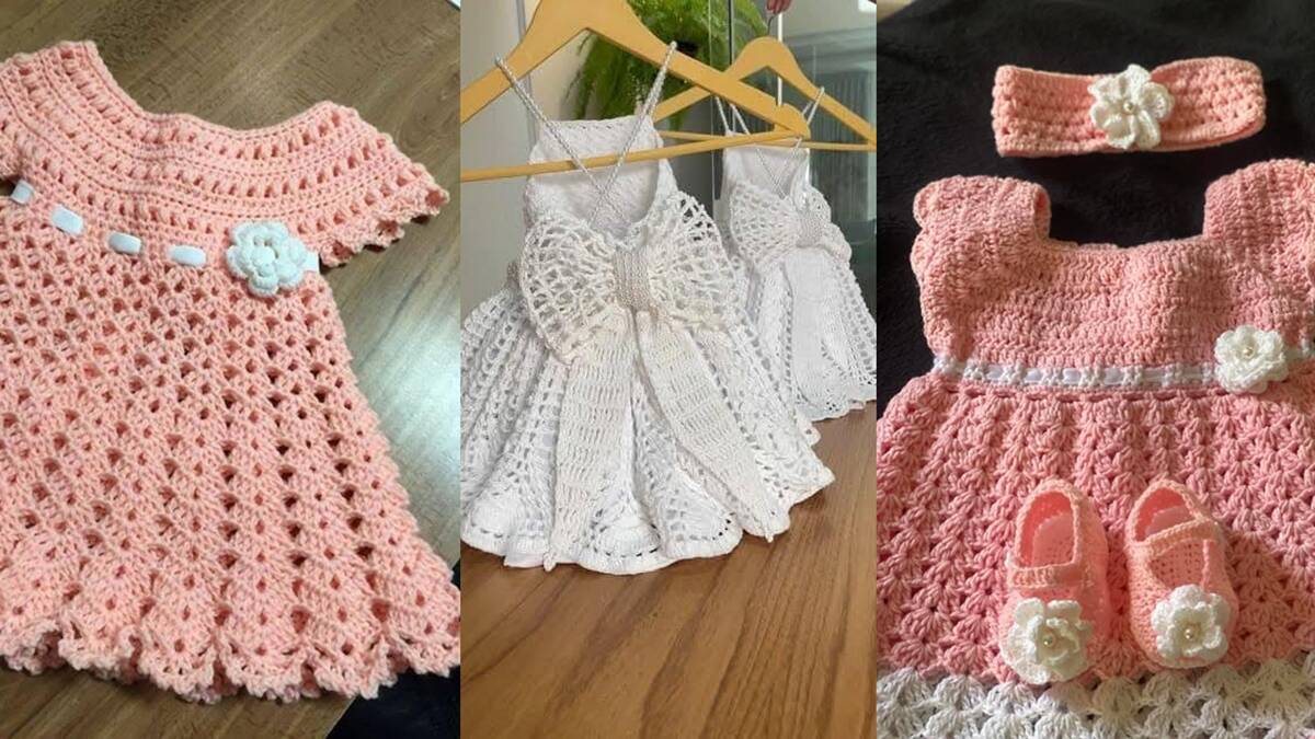 Vestidinhos de Crochê Infantil: Ideias Inspiradoras para essas Fofuras!